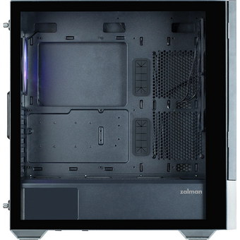  Корпус ZALMAN Z10 DS, ATX, Black, Window, built-in 15.6-inch FHD display, 2x3.5", 2x2.5", 2xUSB3.0, 1xUSB 3.1 Type-C, Front 2x120mm, Rear 1x120mm ARGB 