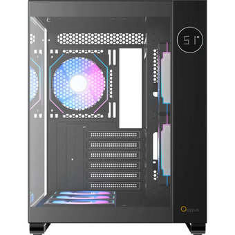  Корпус Ocypus Iota C70 BK ARGB, ATX, Type-C(3.1)*1, USB3.0*2, Bottom 3x120mm ARGB, Rear 1x120mm ARGB, MB side 2x120mm ARGB 