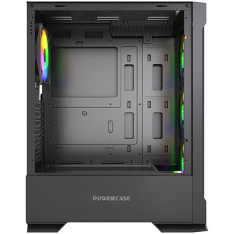  Корпус Powercase Mistral AZ4B ARGB (CMAZB-A4), Tempered Glass, 4x 120mm ARGB Fans, чёрный, ATX 