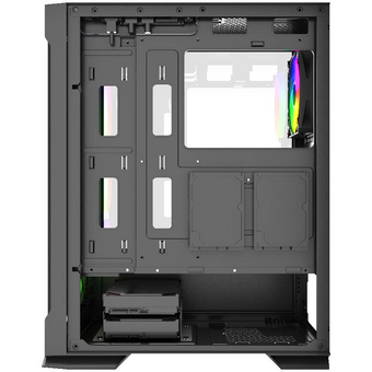  Корпус Powercase Mistral AZ4B ARGB (CMAZB-A4), Tempered Glass, 4x 120mm ARGB Fans, чёрный, ATX 
