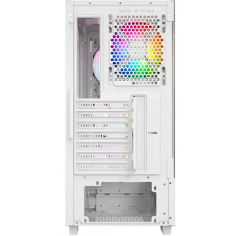  Корпус Powercase Mistral AY4W ARGB (CMAYW-A4), Tempered Glass, 4x 120mm ARGB Fans, белый, ATX 