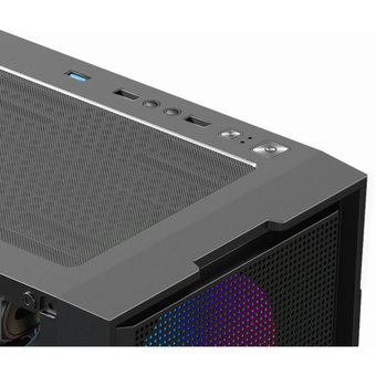  Корпус XASTRA A302 4FRGB Black (A301-BK-FC120FRGB-4F-GL) ATX/Mesh/ tempered glass / 4x120mm FC120-FRGB fans 