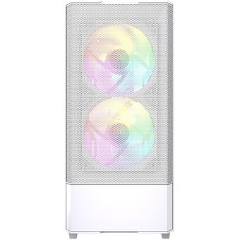  Корпус Powercase Mistral AY3W ARGB (CMAYW-A3), Tempered Glass, 2x 140mm +1x 120mm ARGB Fans, белый, ATX 