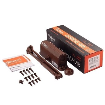  Доводчик дверной НОРА-М 3S-F (16057) Коричневый 