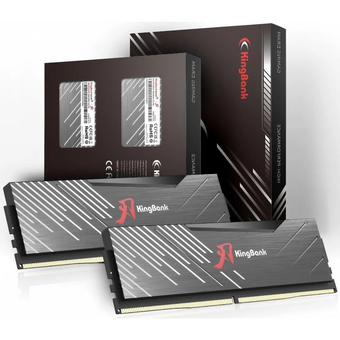  ОЗУ Kingbank KRXB series (K5.01.FPM5ED9404) 32GB (2x16Gb) 6000MHz DDR5 Black Heatsink/ Hynix M-die CL30 (30-36-36-76) 