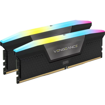  ОЗУ CORSAIR Vengeance RGB CMH32GX5M2B6000C30 32GB 6000МГц DDR5 CL30 DIMM (Kit of 2x16GB) XMP 3.0, Black 