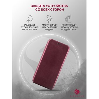  Чехол книжка Book для Samsung A12, M12 с рисунком, с магнитом, бордовый, с принтом КАПЛИ РОСЫ 