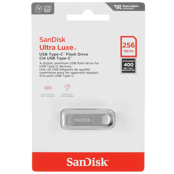  USB-флешка SanDisk Ultra Luxe (SDCZ75-256G-G46) 256Gb, Type-C 