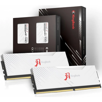  ОЗУ Kingbank KRRW series (K5.01.FL04AD9302) 32GB (2x16Gb) 3600MHz DDR4 White Heatsink RGB / Hynix CL16 (16-20-20-38) 