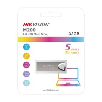  USB-флешка HIKSEMI HS-USB-M200/32G 32Gb, USB2.0, плоский металлический корпус 