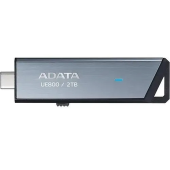  USB-флешка A-DATA Elite UE800 (AELI-UE800-2T-CSG) 2TB USB 3.2/TypeC, Серый, металлич.1000/1000 Mb/s 