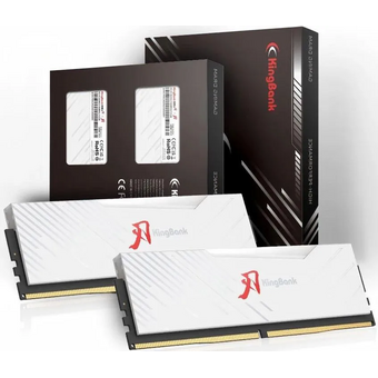  ОЗУ Kingbank KRRW series (K5.01.FLM5KM9301) 48GB (2x24Gb) 8000MHz DDR5 White Heatsink RGB / Hynix M-die CL38 (38-48-48-128) 