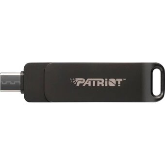  USB-флешка Patriot Rage R550 (PE128GR550DSAD) 128Gb USB 3.2 Gen 1 Swing Type-A+C black 