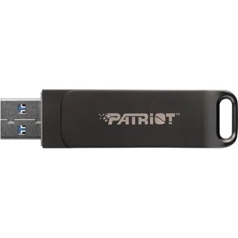  USB-флешка Patriot Rage R550 (PE128GR550DSAD) 128Gb USB 3.2 Gen 1 Swing Type-A+C black 