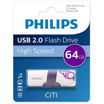  USB-флешка PHILIPS Citi2.0 (FM64FD130B/97) 64GB, USB 2.0 