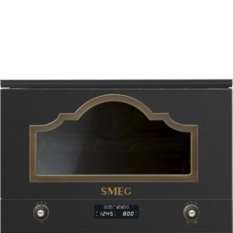  Встраиваемая микроволновая печь SMEG MP722AO Cortina антрацит 