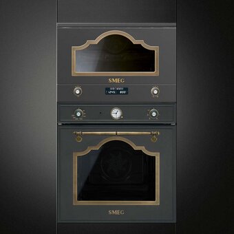  Встраиваемая микроволновая печь SMEG MP722AO Cortina антрацит 