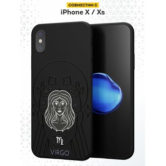  Силиконовый чехол DesignOnCase для iPhone XS/X (Айфон Икс (Икс Эс), Дева 