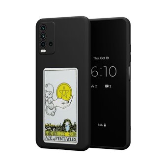  Силиконовый чехол DesignOnCase для Redmi 9T (Редми 9Т), Туз пентаклей 