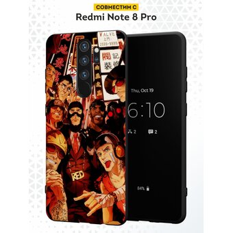  Силиконовый чехол DesignOnCase для Redmi Note 8 Pro (Редми Нот 8 Про), Team Fortress 2 
