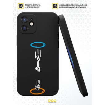  Силиконовый чехол  DesignOnCase для iPhone 12 mini (Айфон 12 мини), Портал 2 