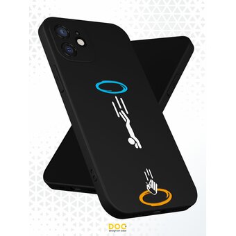  Силиконовый чехол  DesignOnCase для iPhone 12 mini (Айфон 12 мини), Портал 2 