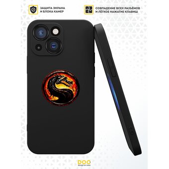  Силиконовый чехол  DesignOnCase для iPhone 13 mini (Айфон 13 мини), Дракон МК 