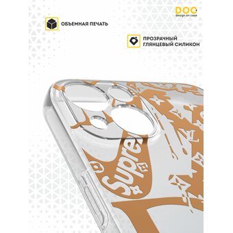  Силиконовый чехол  DesignOnCase для iPhone 13 (Айфон 13 ), Dior 