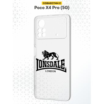  Силиконовый чехол DesignOnCase для Poco X4 Pro (Поко Х4 Про 5Джи), Lonsdale London 
