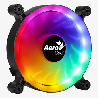  Вентилятор Aerocool SPECTRO 12 FRGB MOLEX 120x120mm 4-pin (Molex)20dB 140gr LED Ret 