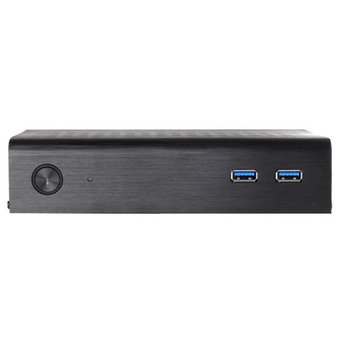  Корпус SILVERSTONE (SST-PT13B-USB3.0) Petit Thin Mini-ITX Silent Computer Case, USB3.0, Black 