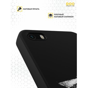 Силиконовый чехол DesignOnCase для iPhone 5/5s/SE (Айфон 5, 5с и СЕ), Цикады 