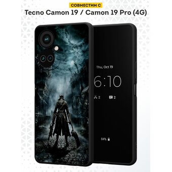  Силиконовый чехол DesignOnCase для Tecno Camon 19/19 Pro (Техно Камон 19 и Тесно Камон 19 Про), Bloodeborne 