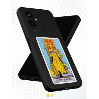  Силиконовый чехол DesignOnCase для Tecno Pova 4 Pro (Техно Пова 4 Про), Королева жезлов 