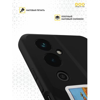  Силиконовый чехол DesignOnCase для Tecno Pova 4 Pro (Техно Пова 4 Про), Королева жезлов 