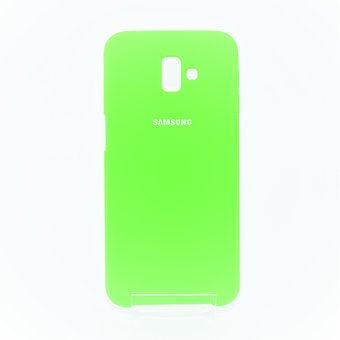 Чехол Silicone case для Samsung J6 Plus/J610F 2018 зелёный 