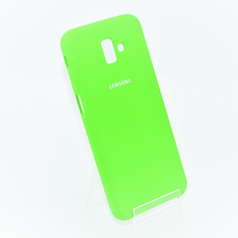  Чехол Silicone case для Samsung J6 Plus/J610F 2018 зелёный 