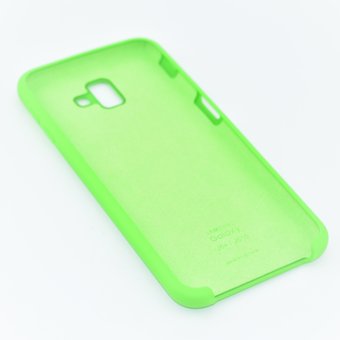  Чехол Silicone case для Samsung J6 Plus/J610F 2018 зелёный 