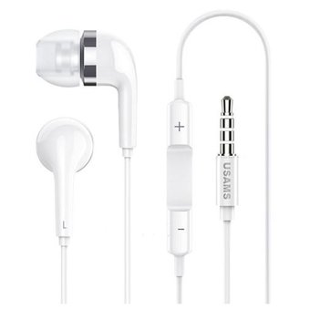  Наушники Usams EP-23 In-ear Electroplating Earphone white 1.2m 