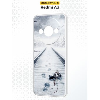  Силиконовый чехол DesignOnCase для Redmi A3 (Редми А3), Метро 