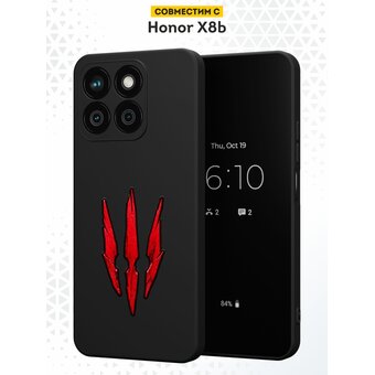 Силиконовый чехол DesignOnCase для Honor X8b (Хонор ИКС8Б), Ведьмак: Дикая охота 