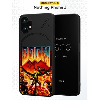  Силиконовый чехол DesignOnCase для Nothing Phone 1 (Насинг Фон 1), Doom 