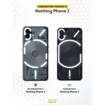  Силиконовый чехол DesignOnCase для Nothing Phone 1 (Насинг Фон 1), Doom 