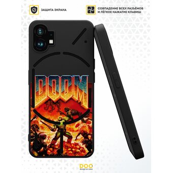  Силиконовый чехол DesignOnCase для Nothing Phone 1 (Насинг Фон 1), Doom 