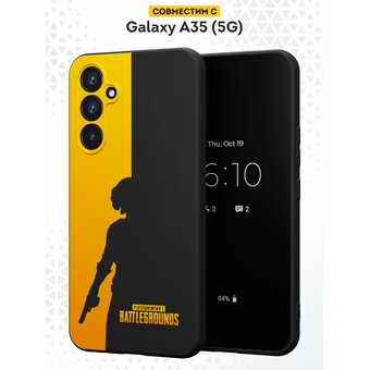  Силиконовый чехол DesignOnCase для Galaxy A35 (5G) (Галакси А35 5Джи), PUBG: Battlegrounds 