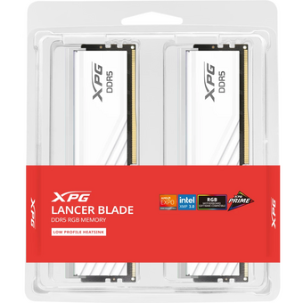  ОЗУ ADATA XPG Lancer Blade RGB white (AX5U6000C3416G-DTLABRWH) 32GB DDR5 RGB 6000 (PC5 48000) DIMM kit 2*16, 1.35V, CL34 