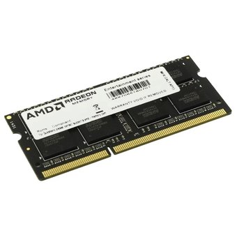  ОЗУ AMD Radeon R5 Entertainment Series Black(R538G1601S2SL-U) 8GB DDR3L 1600 SO DIMM Non-ECC, CL11, 1.35V, Retail 