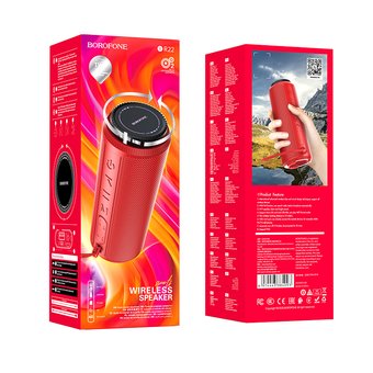  Портативная колонка Borofone BR22 sports red 