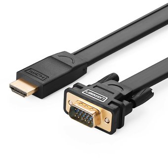  Кабель UGreen MM101 (30449) HDMI to VGA Converter Cable 1,5 м черный 