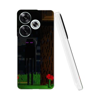  Силиконовый чехол DesignOnCase для Poco F6 (Поко Ф6), Майнкрафт эндер мен 
